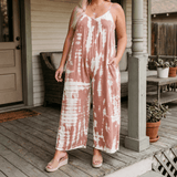Sevella – Women's Wide-Leg Tie-Dye Jumpsuit