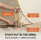 Shadespring – Instant Pop Up Beach Tent
