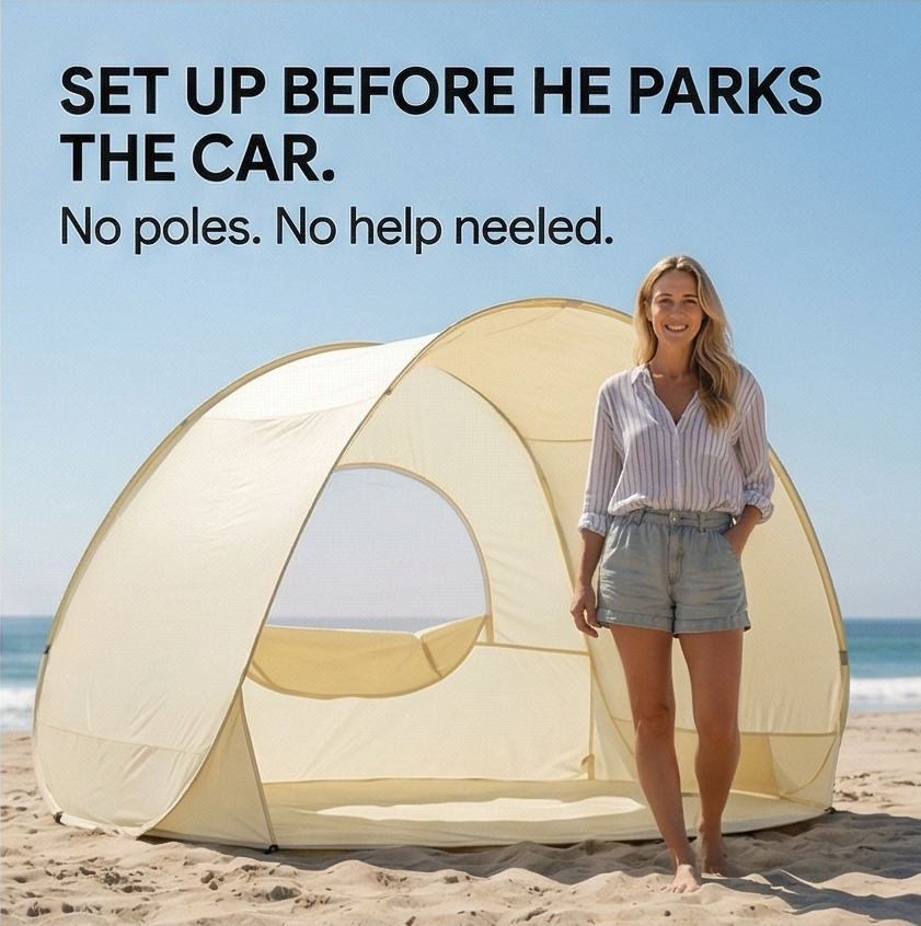 Shadespring – Instant Pop Up Beach Tent