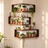 LuminaCorner – Illuminated Corner Wall Shelves with LED