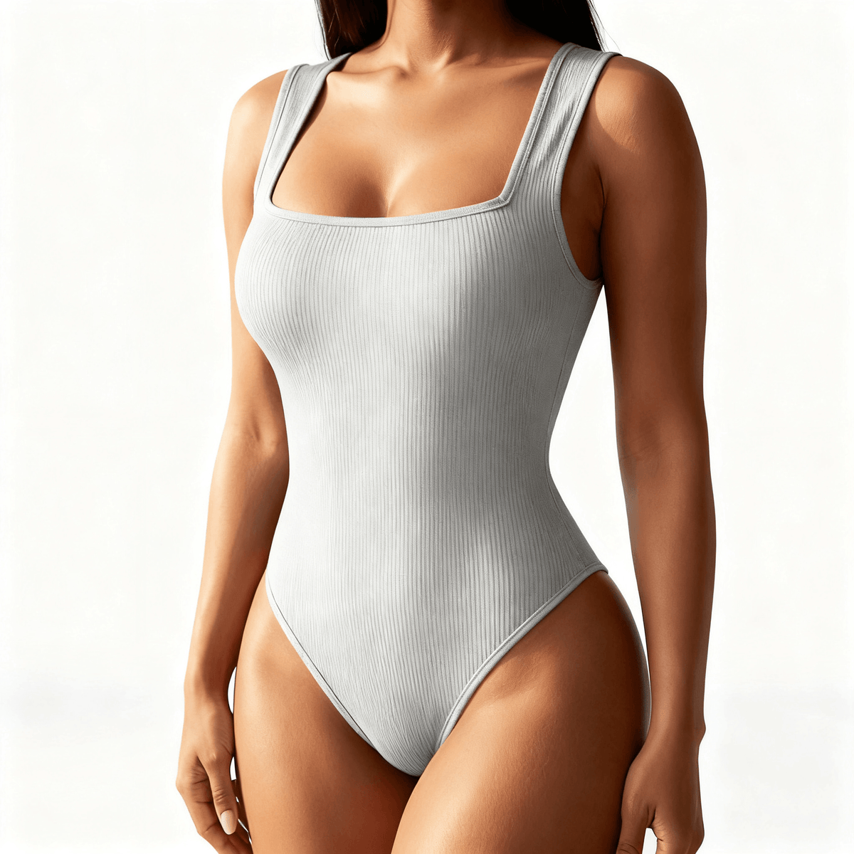 Snatella – Snatched Square Neck Bodysuit for Everyday Layering