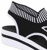Sockela – Butterfly Knit Platform Peep Toe Sandals for Women