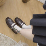 Sorellea - Women's Vintage Floral Embroidered Socks