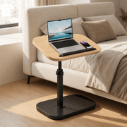 Black frame + Natural wood top