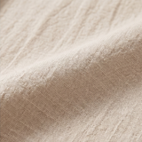 Soléma – Flowy V-Neck Midi Dress with Wooden Buttons