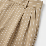 Solène – Women's High-Waisted Striped Wide-Leg Trousers