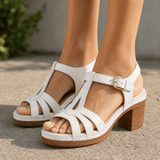 Solara – Roman Cutout Block Heel Sandals