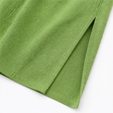 Solavia – Asymmetric Drape Top and Wide Leg Pants Set for Women