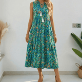 Soleia – Women's Tiered Boho Midi Dress
