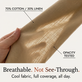 Solenna – Cotton-Linen Drawstring Capri