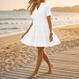 Solenne – Cotton Eyelet Summer Dress