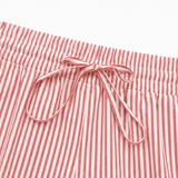 Solenne – Striped Wide Leg Two Piece Summer Set for Women