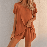 Solenza – Women's Tulip-Hem Two-Piece Summer Set