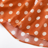 Soliana – Pleated Polka Dot Halter Midi Dress for Women
