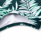 Solmara – High Waisted Tropical Print Swim Set with Boyshort Bottom