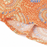 Solvana – Boho V-Neck Dolman Sleeve Top for Women, Floral Print Loose Summer Blouse
