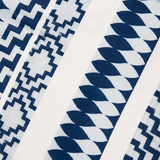 Solvana – Strapless Geometric Print Jumpsuit with Wide-Leg Slit Pants