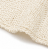 Solvera – Open Knit Batwing Top with Asymmetric Hem