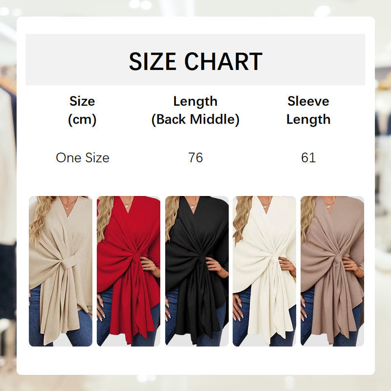Aurelyn – Crossover Knit Wrap Shawl