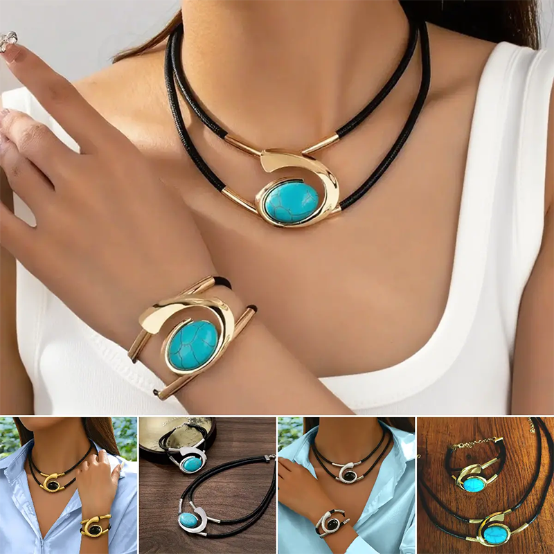 Solmera - Boho Necklace and Bracelet Set