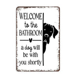 Peekaboo - Funny bathroom metal sign