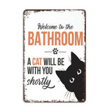 Peekaboo - Funny bathroom metal sign