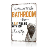 Peekaboo - Funny bathroom metal sign