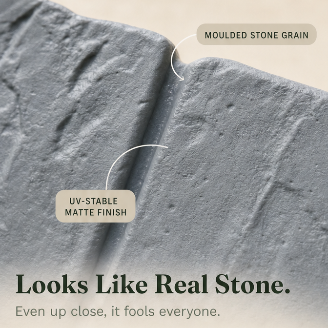 StoneCraft – Stake-In Faux Stone Garden Border