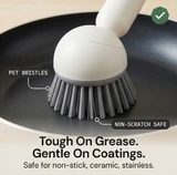 Sudspin – No Leak Dish Brush with Built In Soap Dispenser