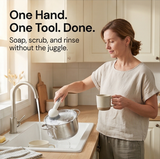 Sudspin – No Leak Dish Brush with Built In Soap Dispenser