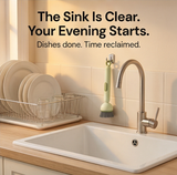 Sudspin – No Leak Dish Brush with Built In Soap Dispenser