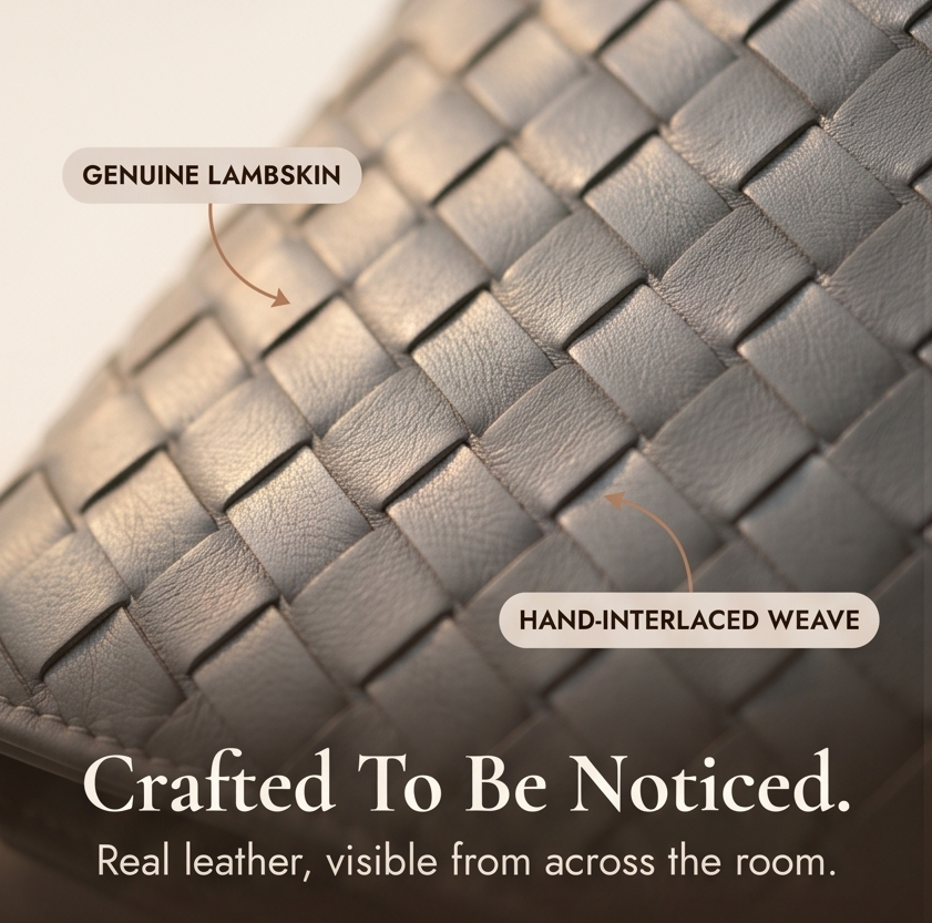 Tessara – Woven lambskin card wallet