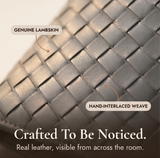 Tessara – Woven lambskin card wallet
