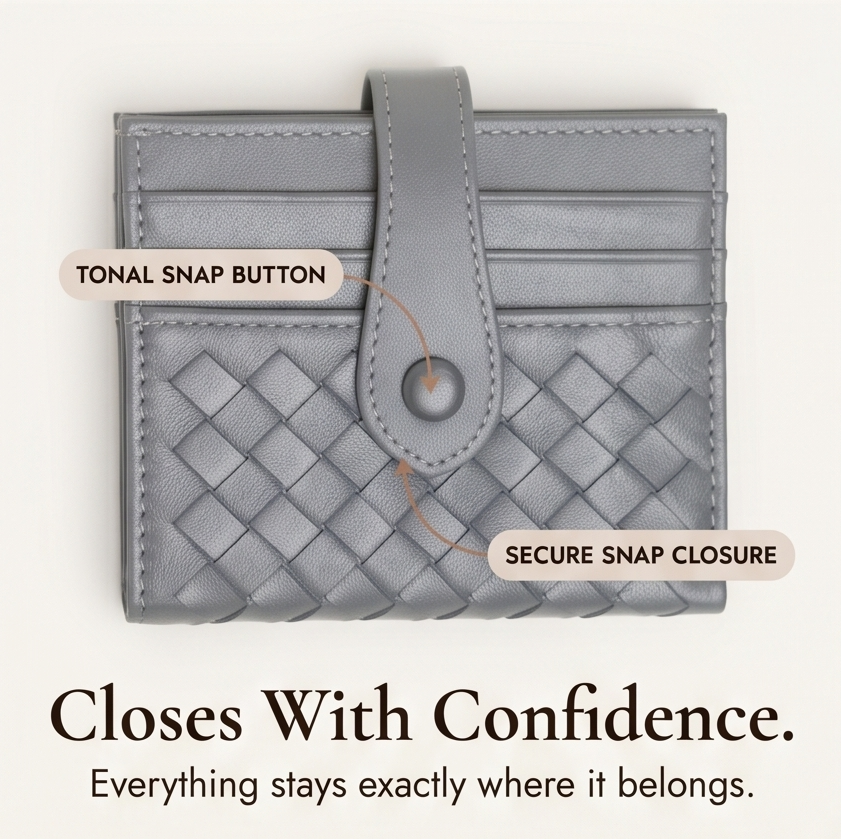 Tessara – Woven lambskin card wallet