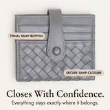 Tessara – Woven lambskin card wallet