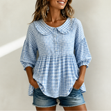 Ruffleigh – Blouse With A Collar That Frames The Face