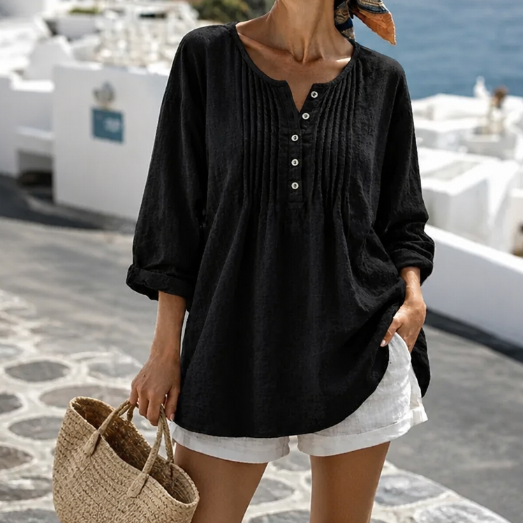 Pleatline – The Tunic Blouse That Skims, Never Clings
