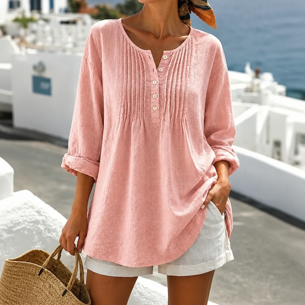 Pleatline – The Tunic Blouse That Skims, Never Clings