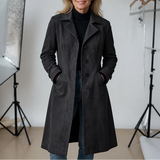 Draperie – Suede Trench That Moves With You, Not Around You