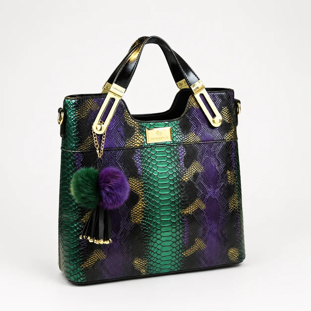 Vestralia – Iridescent Snakeskin-look Tote Bag