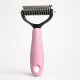 Furlyn – Double sided pet grooming rake for shedding and mats
