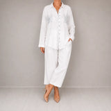 Sielora – Sequin Pocket Two Piece Set Wide Leg Pants Shirt Co-ord Women