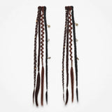 Wildera – Boho Beaded Clip-In Braid Extensions with Charms