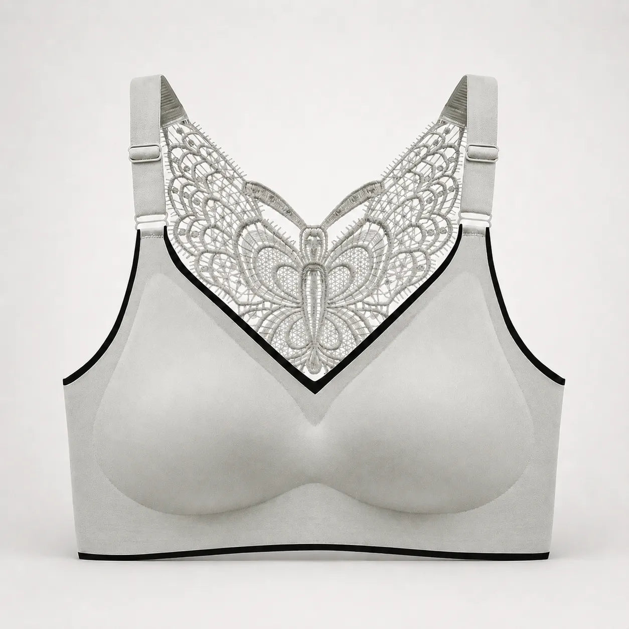 Solivia – Wireless Butterfly Back Bra with Seamless Ice Silk Look Cups