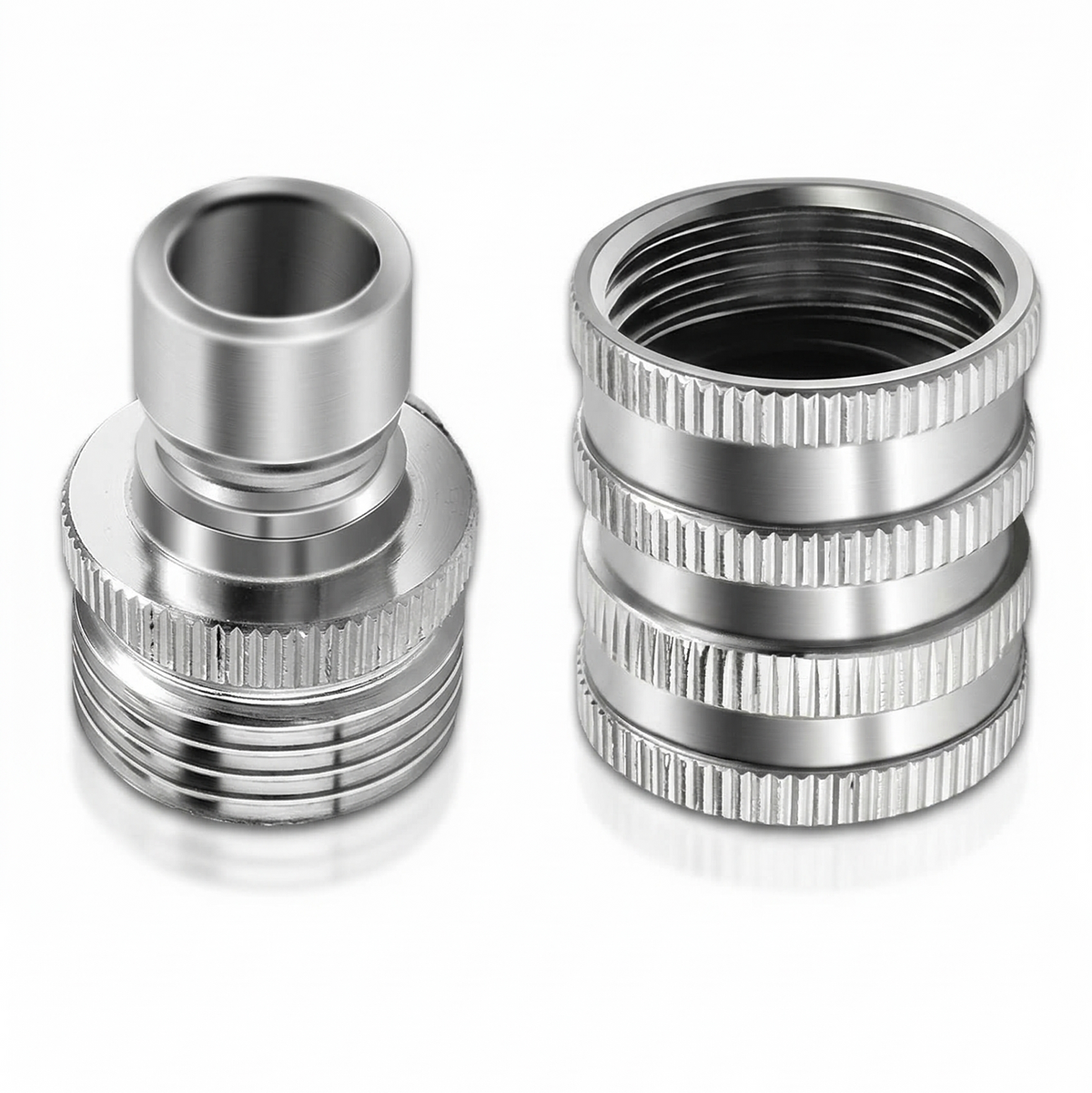 Flowsnap - Stainless Steel Garden Hose Quick Connect Set