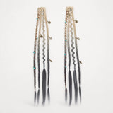 Wildera – Boho Beaded Clip-In Braid Extensions with Charms