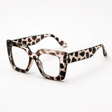 Florenza – Oversized Square Leopard Sunglasses with Gradient Lenses