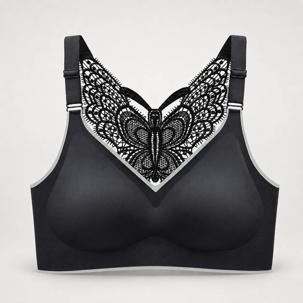Solivia – Wireless Butterfly Back Bra with Seamless Ice Silk Look Cups