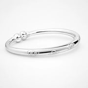 Engraved Polished Silver