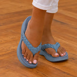 Solvea – Braided Wedge Sandals with High Arch Support